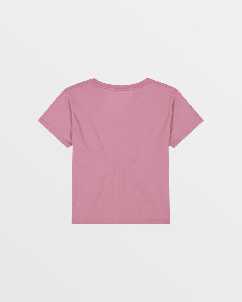 Girls's Roxy® Logo T-Shirt Purple | MVDQ-02934