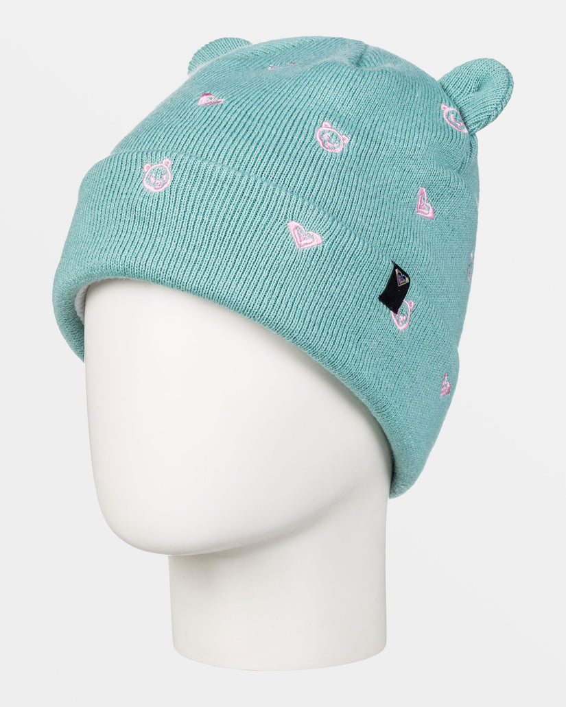 Girls\'s Roxy® Mini Snowmoon Cuff Beanie Turquoise | OAQI-61472