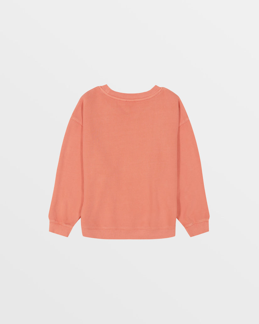 Girls's Roxy® Morning Hike Oversized Crew Sweatshirt Orange | OVUI-51948