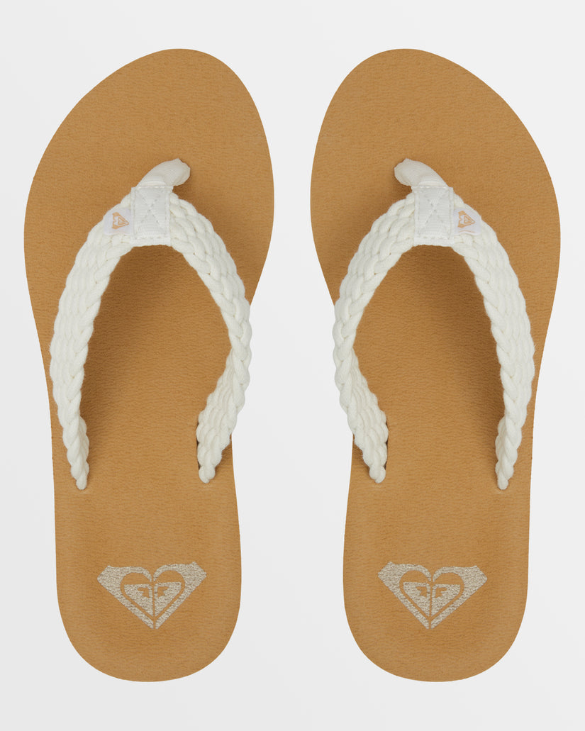Girls's Roxy® Porto IV Flip Flops Beige | AURF-63509