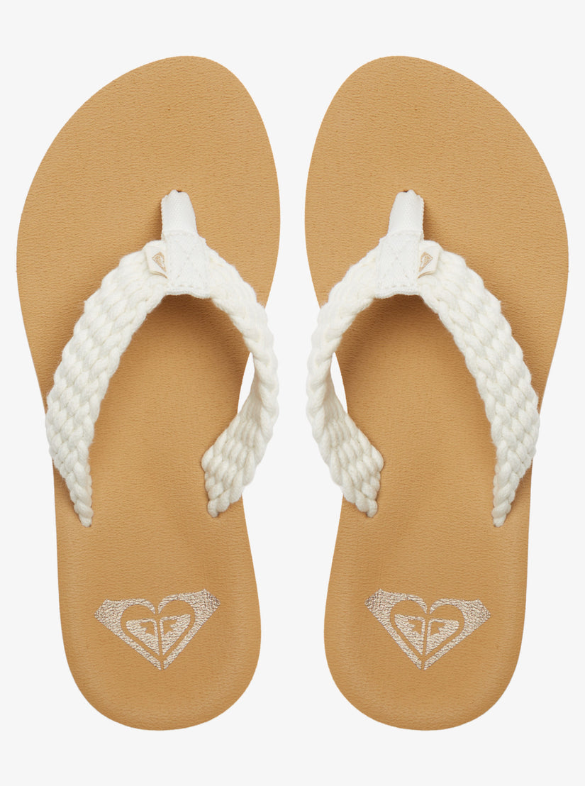 Girls's Roxy® Porto IV Flip Flops Beige | AURF-63509