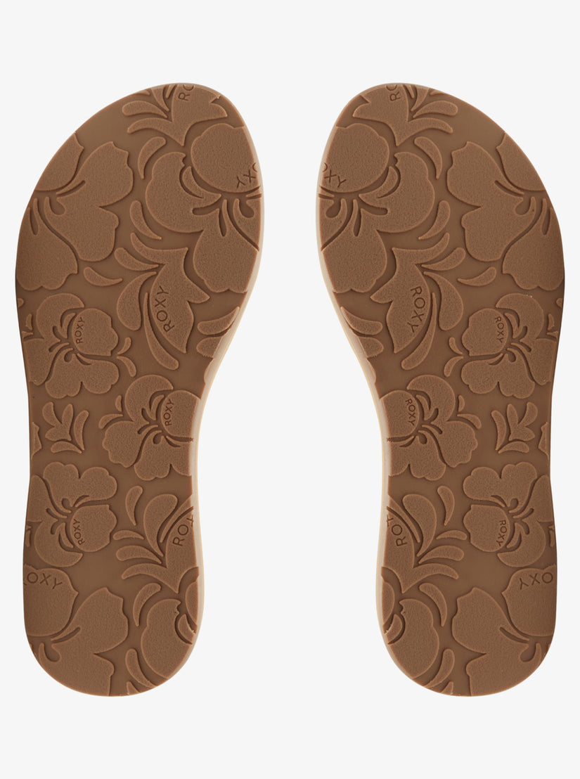 Girls's Roxy® Porto IV Flip Flops Beige | AURF-63509