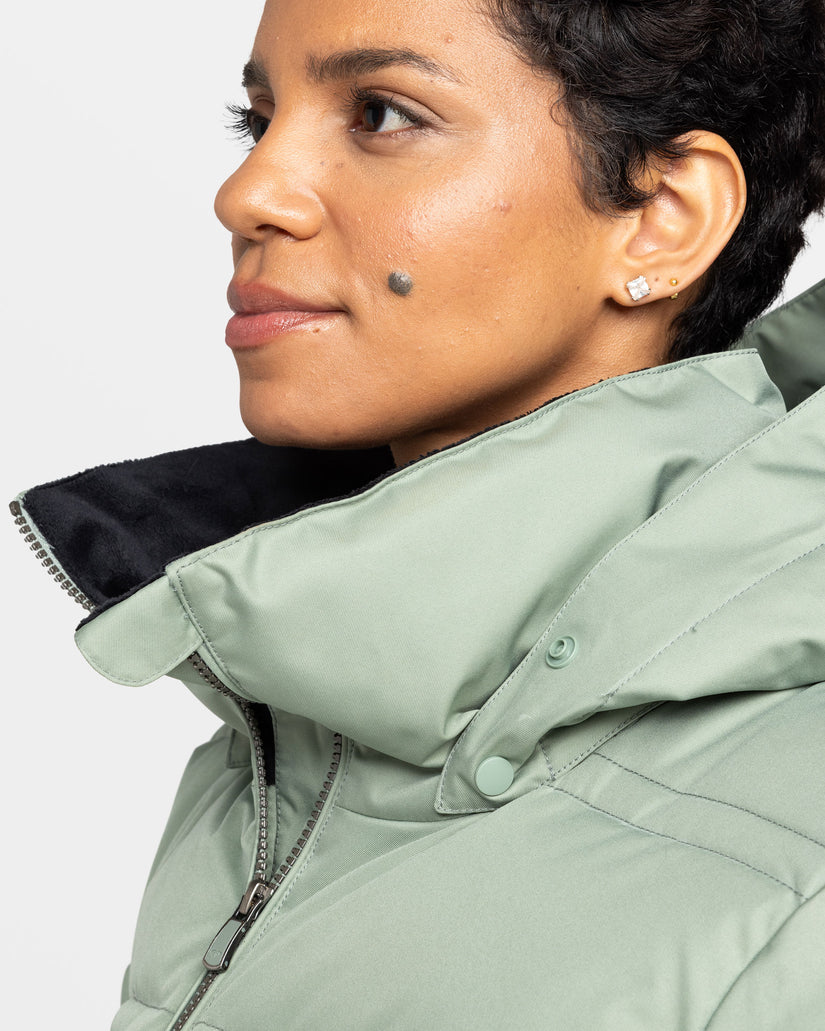 Girls's Roxy® Quinn Snowboard Jackets Green | UEYI-28495