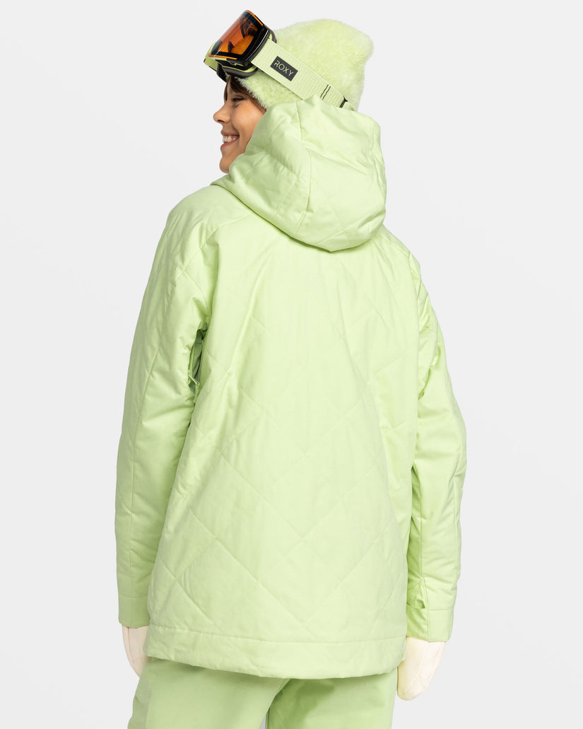 Girls's Roxy® Radiant Lines Overhead Snowboard Jackets Green | UNCI-17568