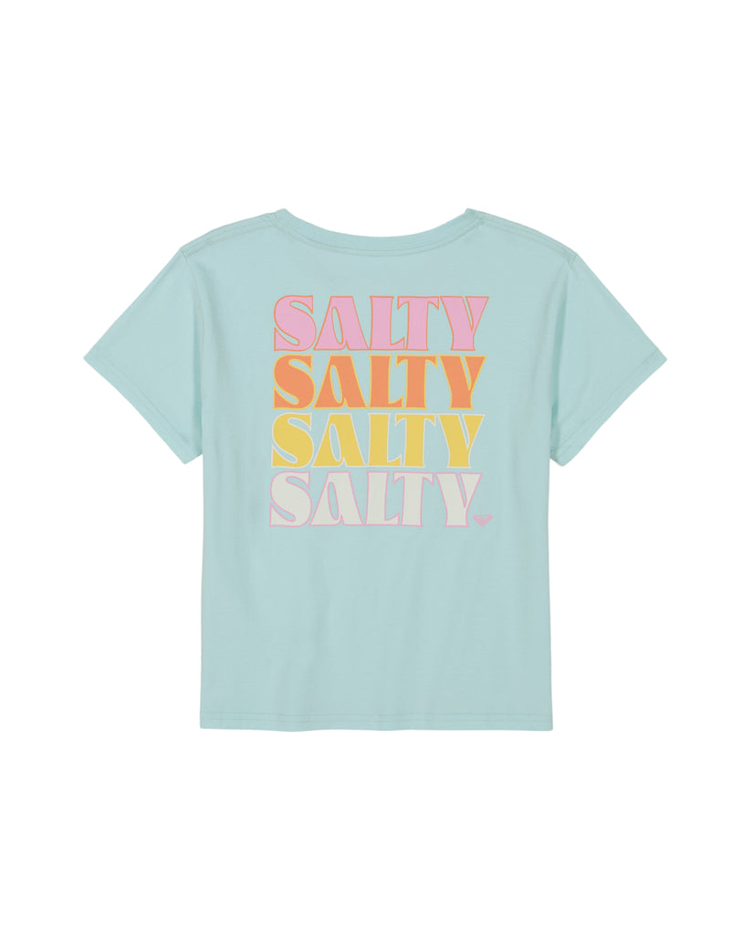 Girls's Roxy® Salty Stack T-Shirt Blue | YCQE-18740
