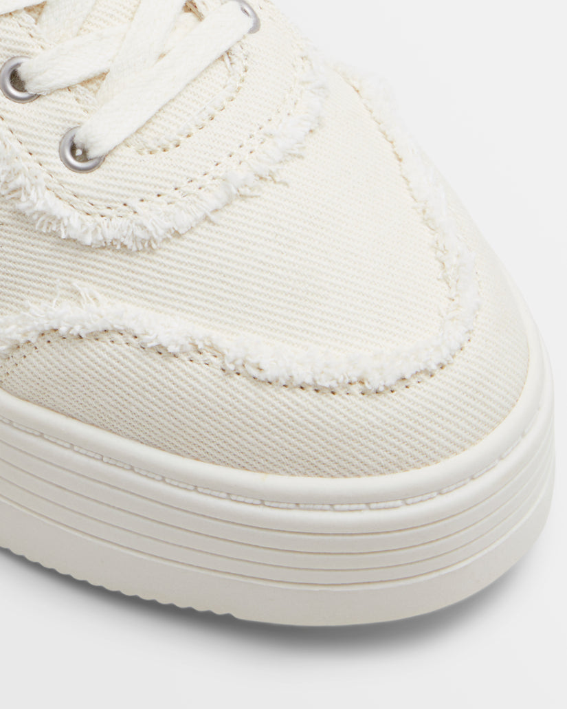 Girls's Roxy® Sheilahh 2.0 Fray Sneakers White | SREQ-50623