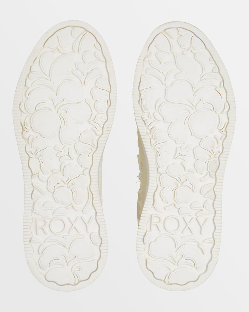 Girls's Roxy® Sheilahh 2.0 Fray Sneakers White | SREQ-50623