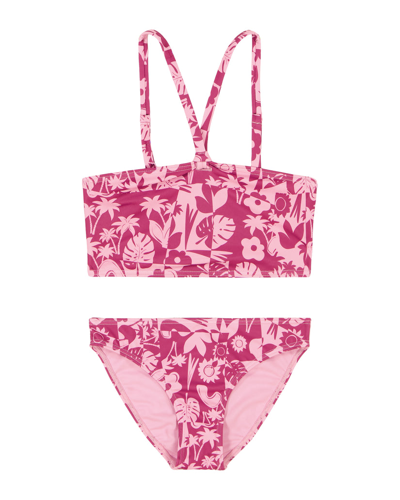 Girls\'s Roxy® Slice Of Paradise Crop Top Set Purple | TYWH-68427