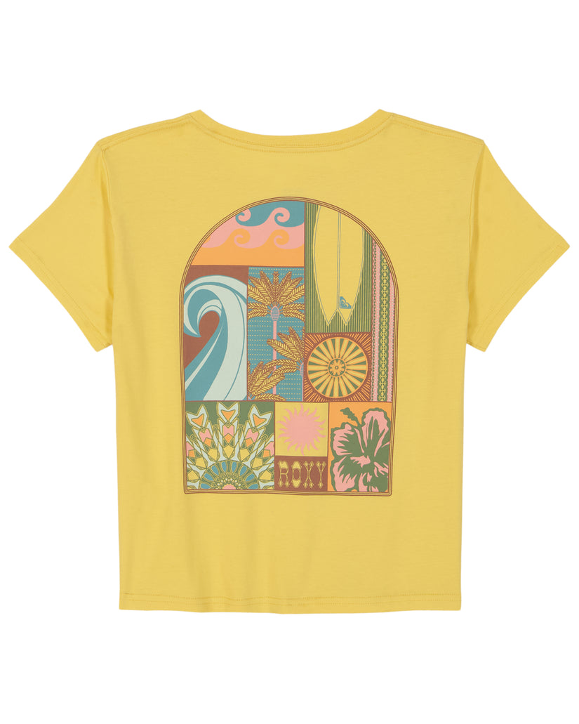 Girls's Roxy® Soul Search T-Shirt Yellow | TSJB-64037