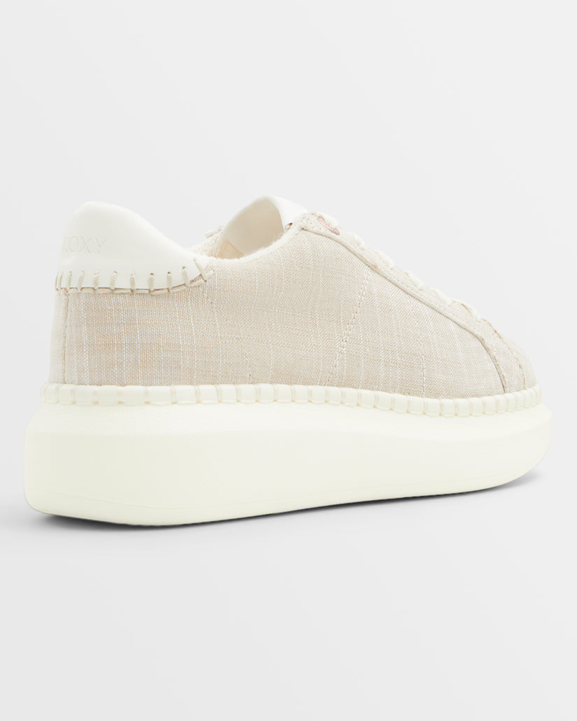 Girls's Roxy® Stellar Sneakers Beige | WMAK-06294