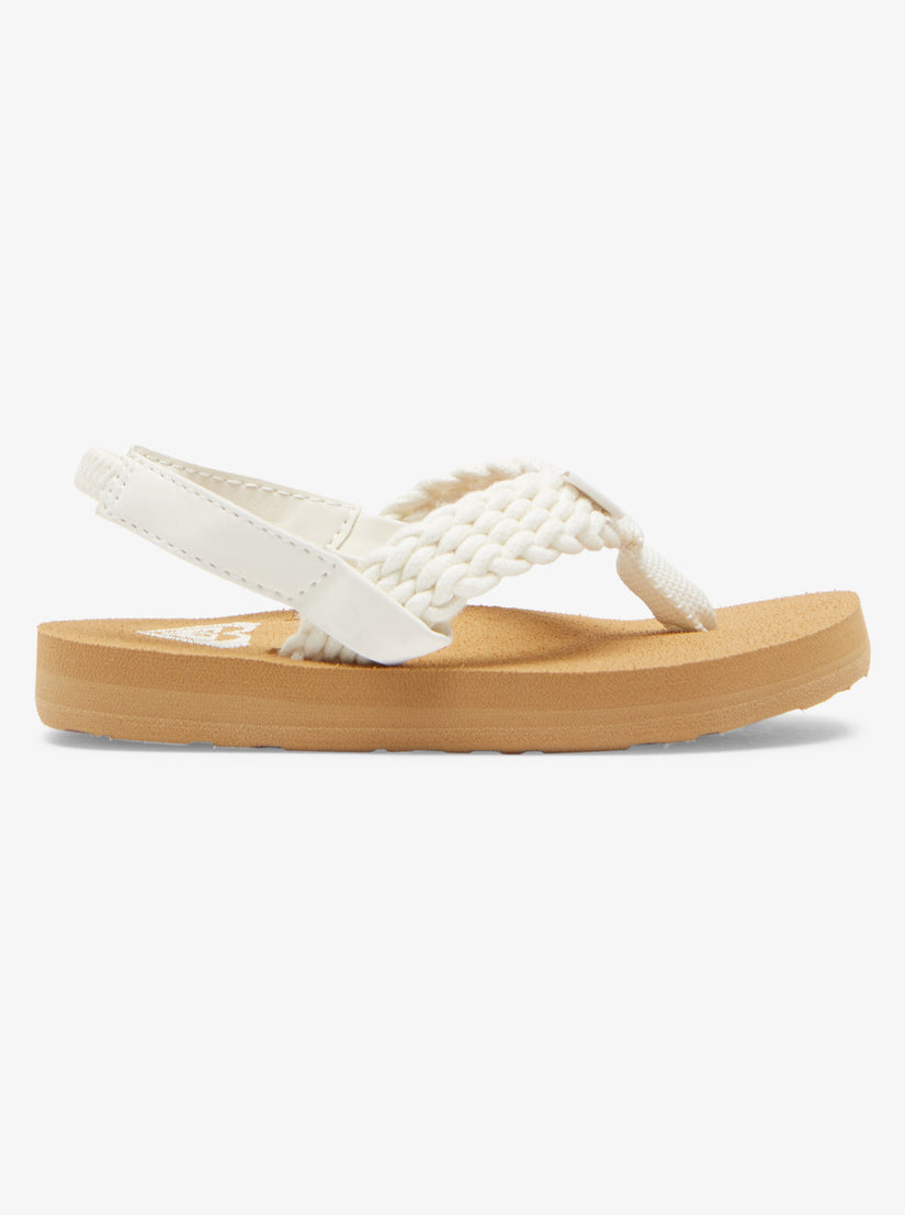 Girls's Roxy® Toddlers Porto Sandals Cream | MADT-09843