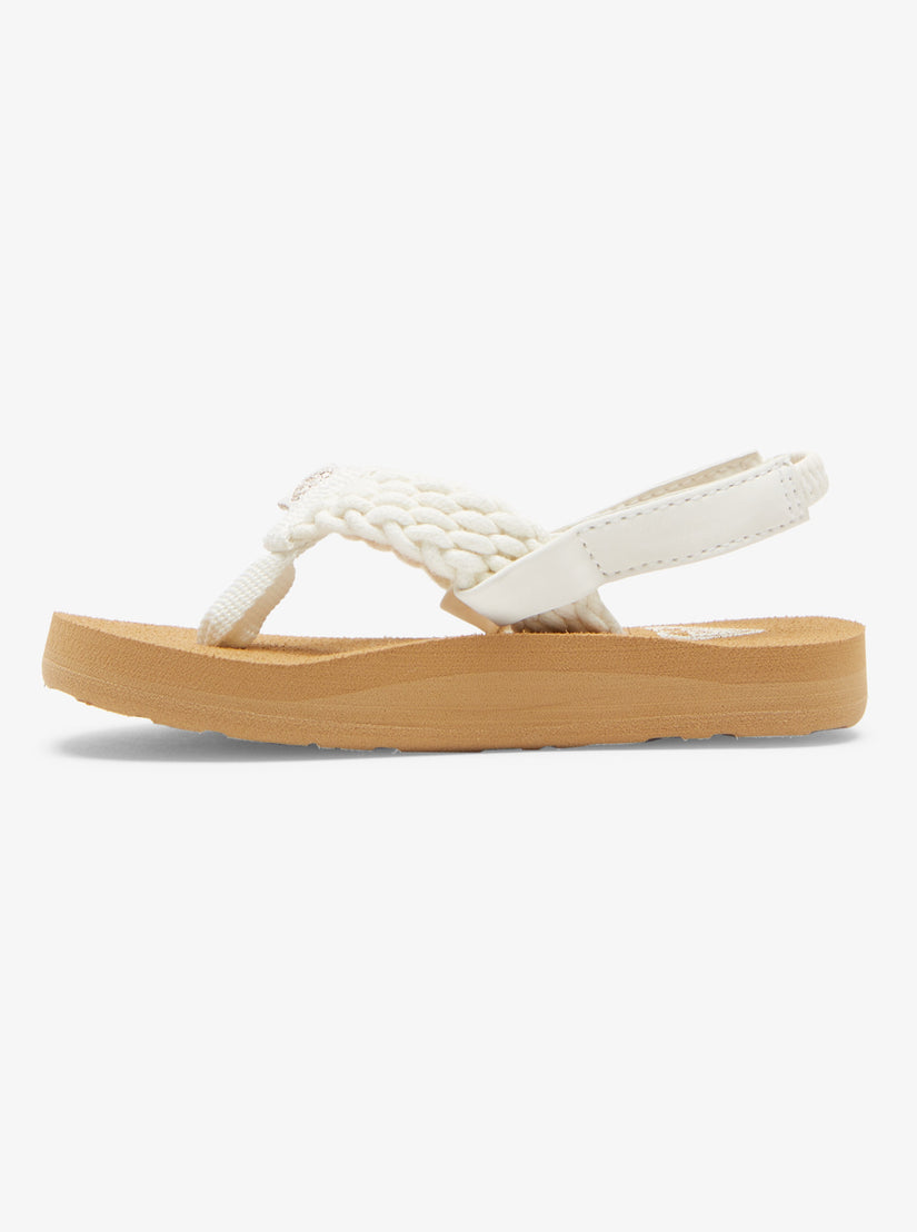 Girls's Roxy® Toddlers Porto Sandals Cream | MADT-09843