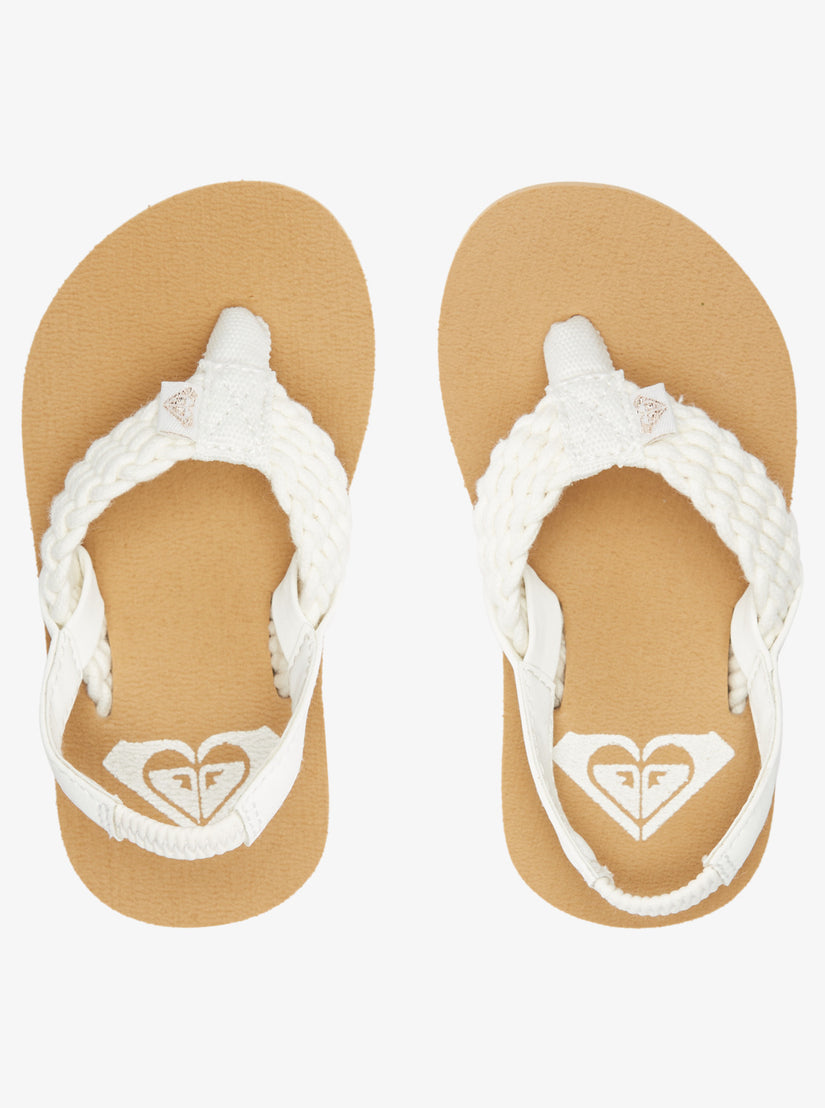 Girls's Roxy® Toddlers Porto Sandals Cream | MADT-09843