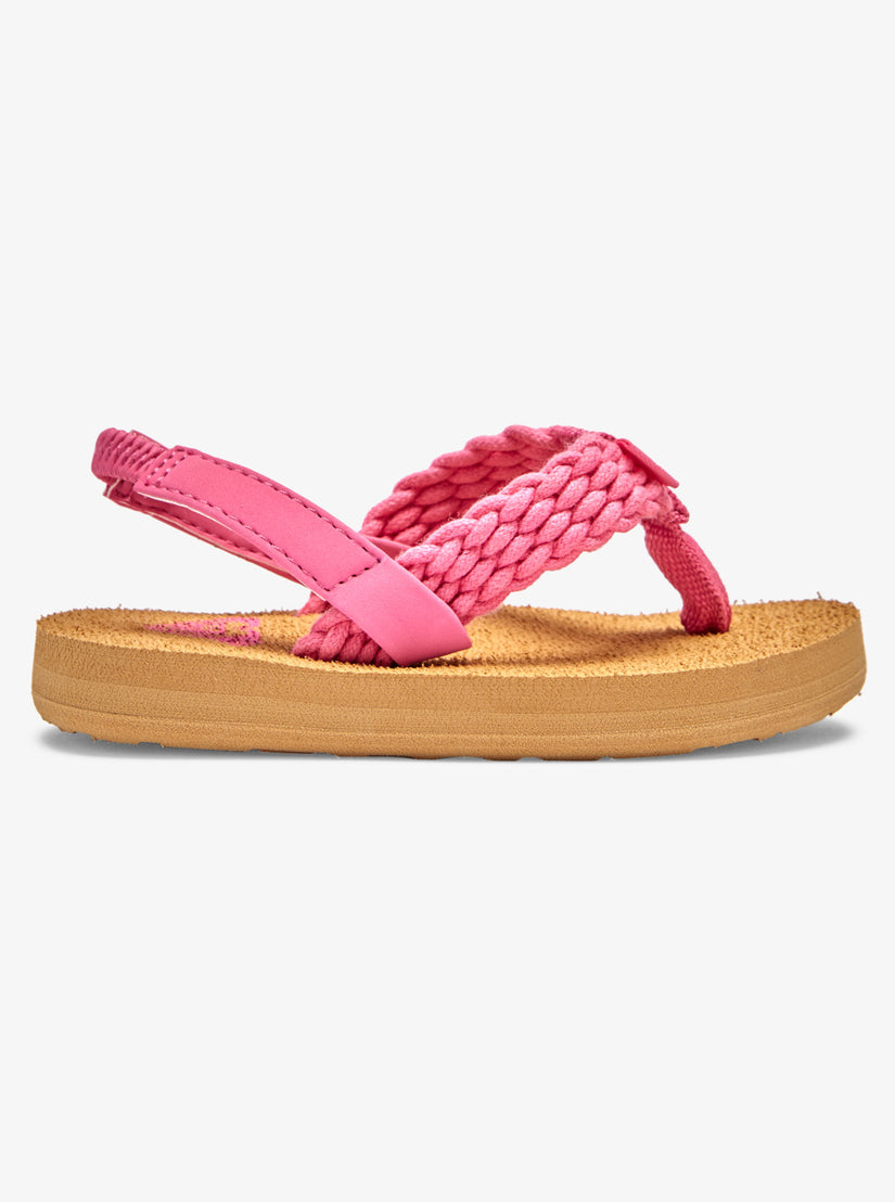 Girls's Roxy® Toddlers Porto Sandals Pink | BSQC-14395