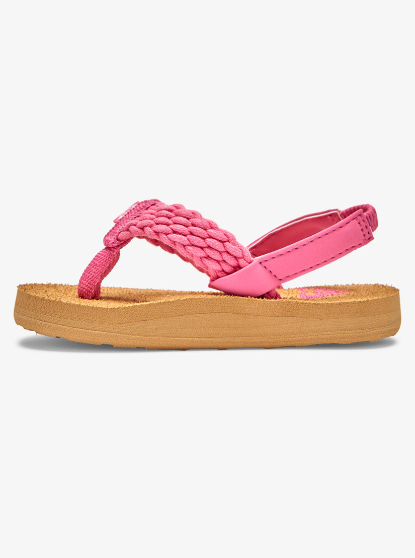 Girls's Roxy® Toddlers Porto Sandals Pink | BSQC-14395