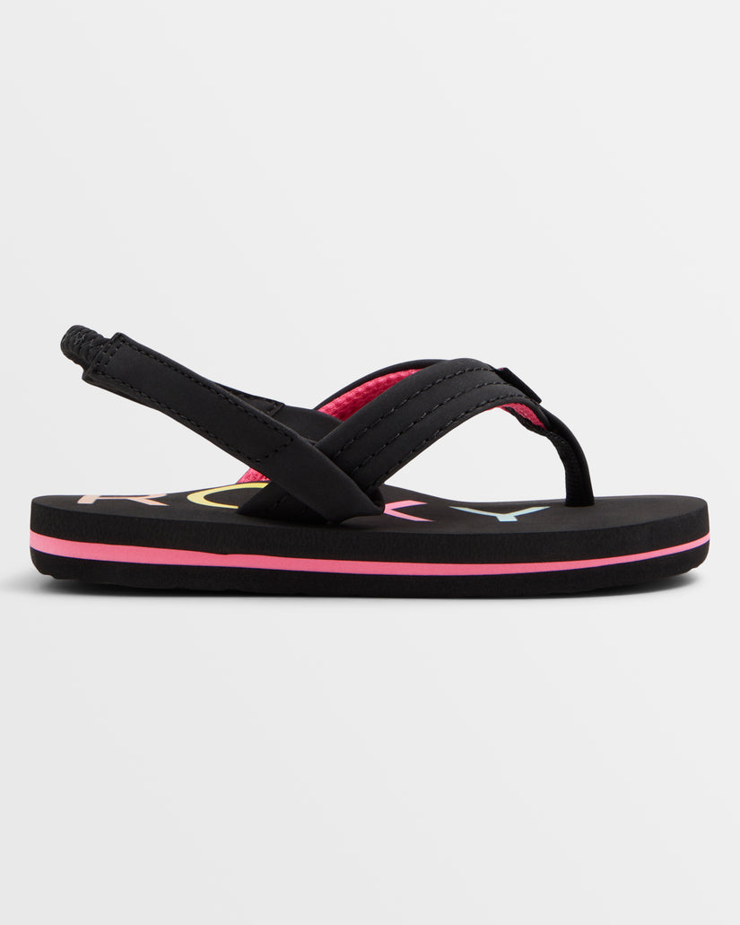 Girls's Roxy® Toddlers Vista III Sandals Black | DTZV-18547