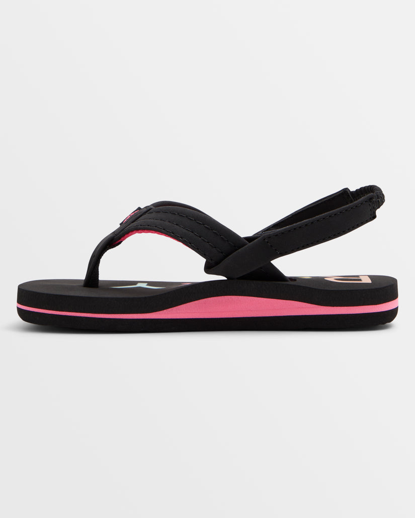 Girls's Roxy® Toddlers Vista III Sandals Black | DTZV-18547