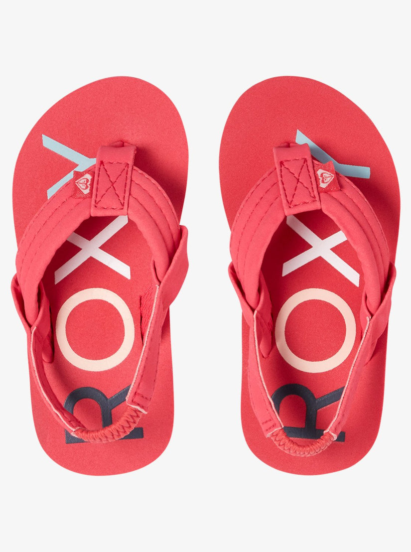 Girls's Roxy® Toddlers Vista III Sandals Red | DJIZ-40832