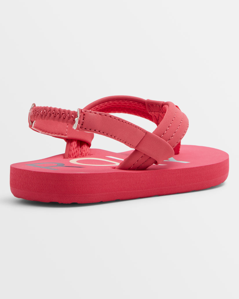 Girls's Roxy® Toddlers Vista III Sandals Red | DJIZ-40832