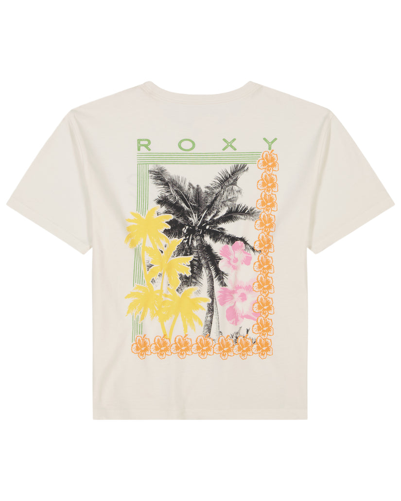 Girls's Roxy® Tropical Daze Oversized T-Shirt White | TICL-37405