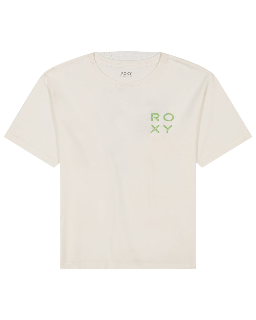 Girls\'s Roxy® Tropical Daze Oversized T-Shirt White | TICL-37405