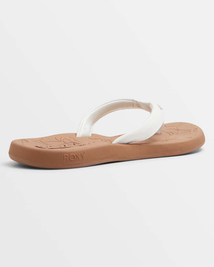 Girls's Roxy® Vickie Sandals White | HRGV-05132