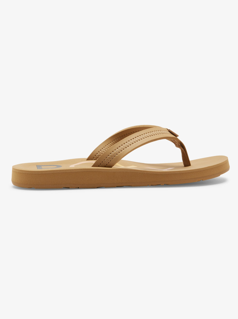 Girls's Roxy® Vista IV Flip Flops Brown | OYZJ-96437