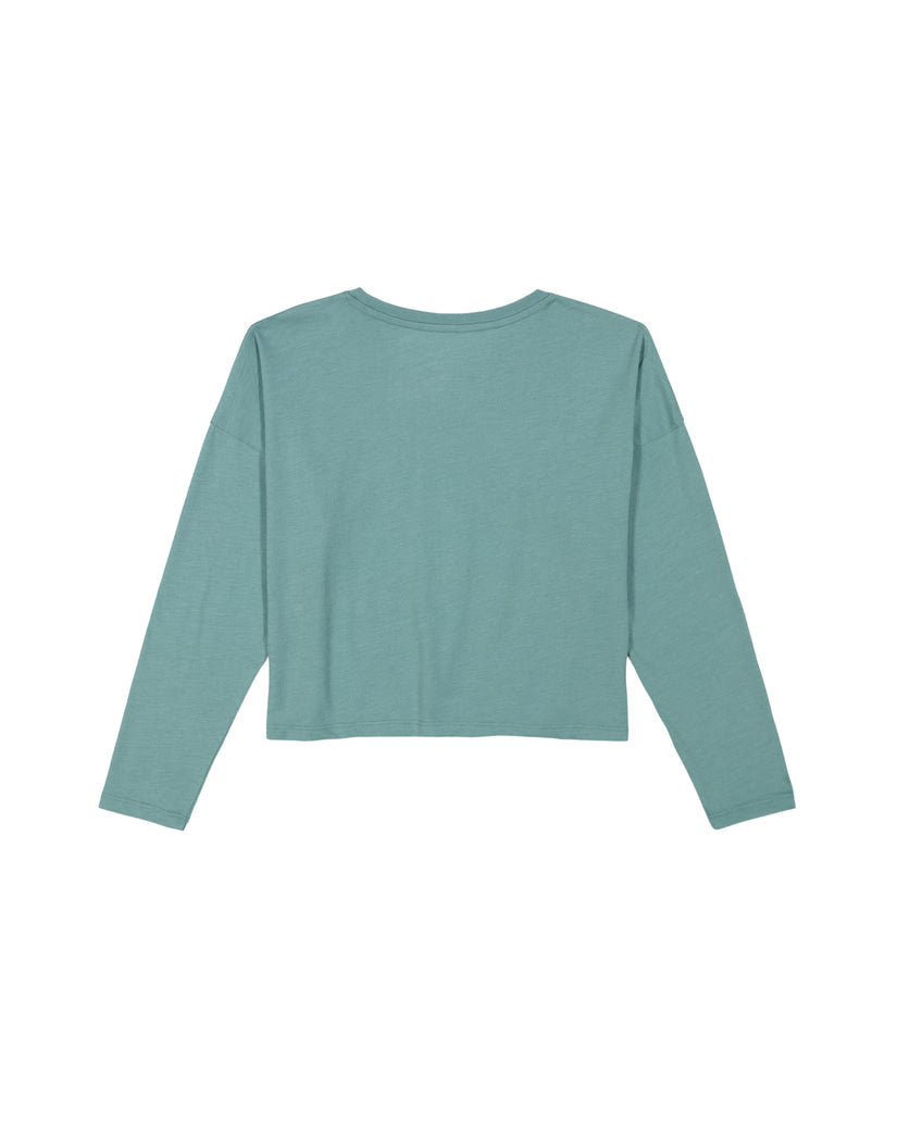 Girls's Roxy® Waterloo Drop Shoulder Long Sleeve T-Shirt Green | CELV-60427