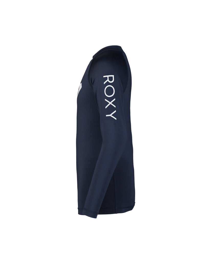 Girls's Roxy® Whole Hearted Long Sleeve Rashguards Black | KCNA-02758