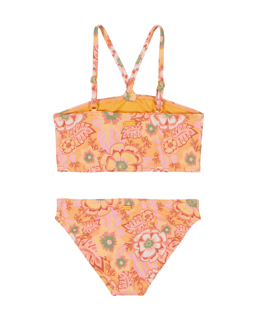 Girls's Roxy® Wild Flower Crop Top Set Orange | FKYE-16982