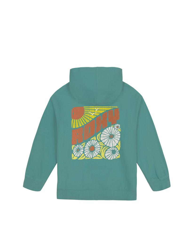 Girls's Roxy® lock Floral Oversized Hoodie Blue | AFMU-83074