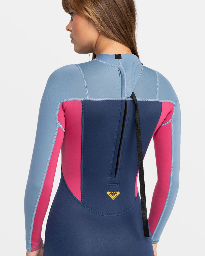 Women Roxy® 3/2mm Prologue Back Zip Wetsuit Dark Blue | SAHD-62793