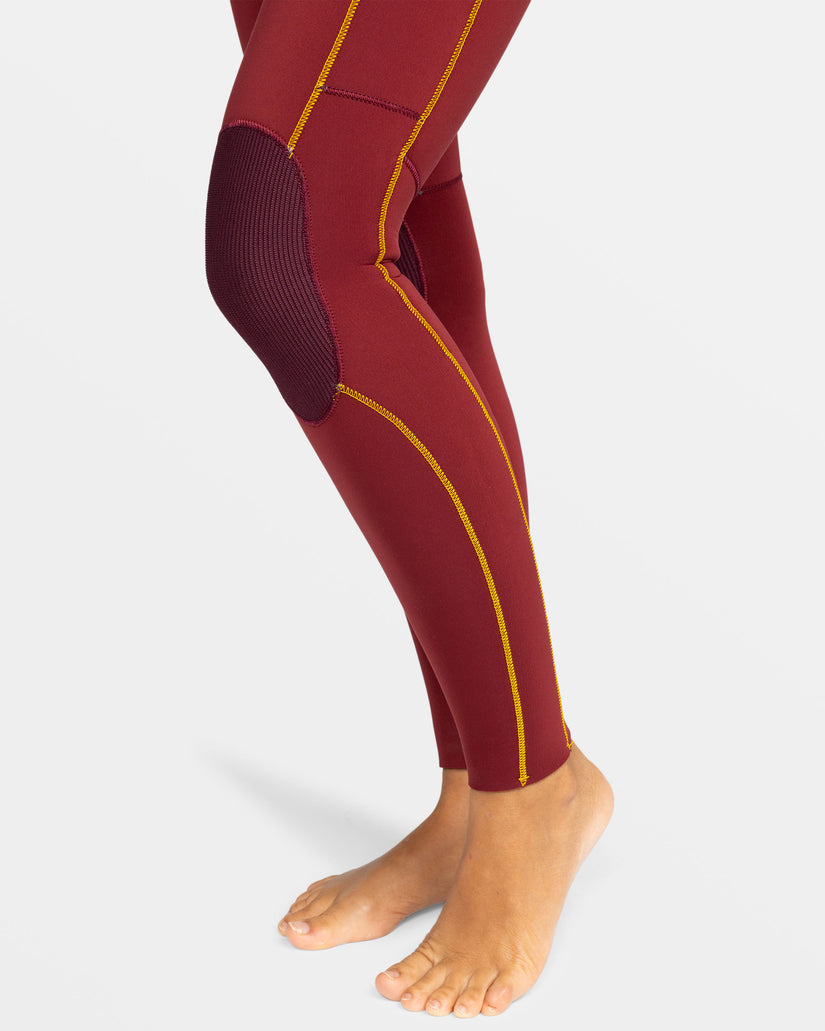 Women Roxy® 3/2mm Rise Chest Zip GBS Wetsuit Burgundy | UWCA-95320