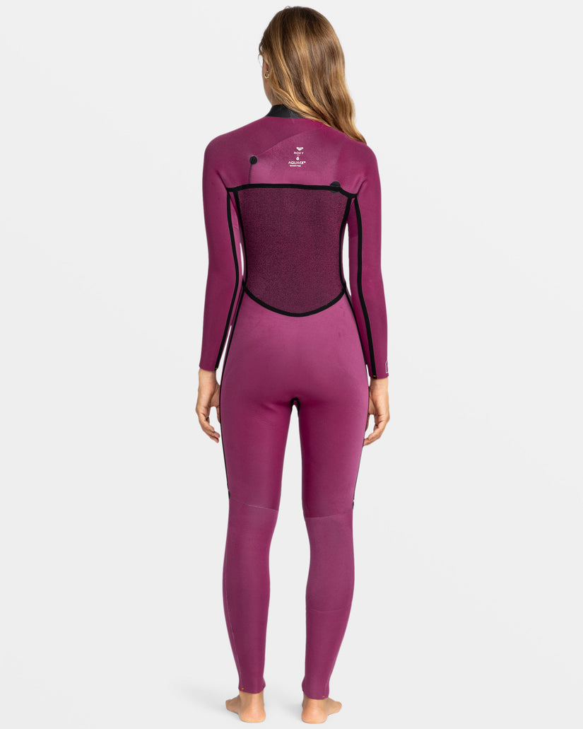 Women Roxy® 3/2mm Rise Chest Zip GBS Wetsuit Burgundy | UWCA-95320