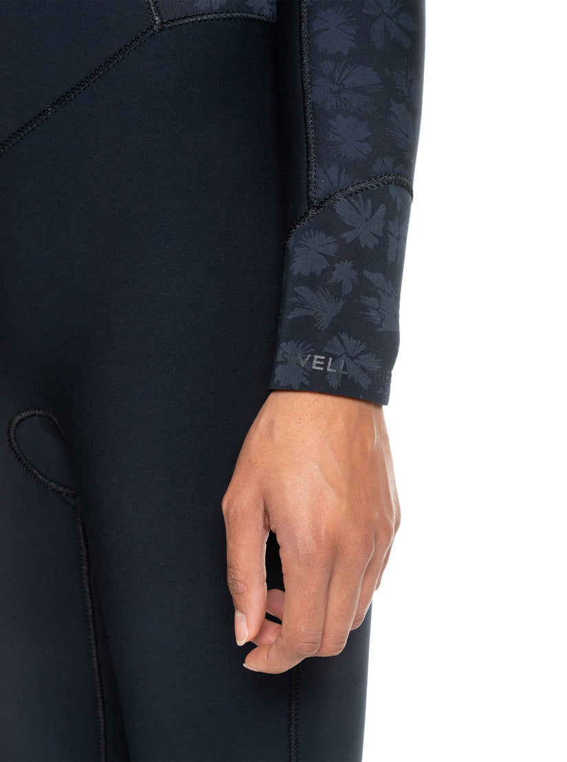 Women Roxy® 3/2mm Swell Series Back Zip Wetsuit Black | RHUX-91670