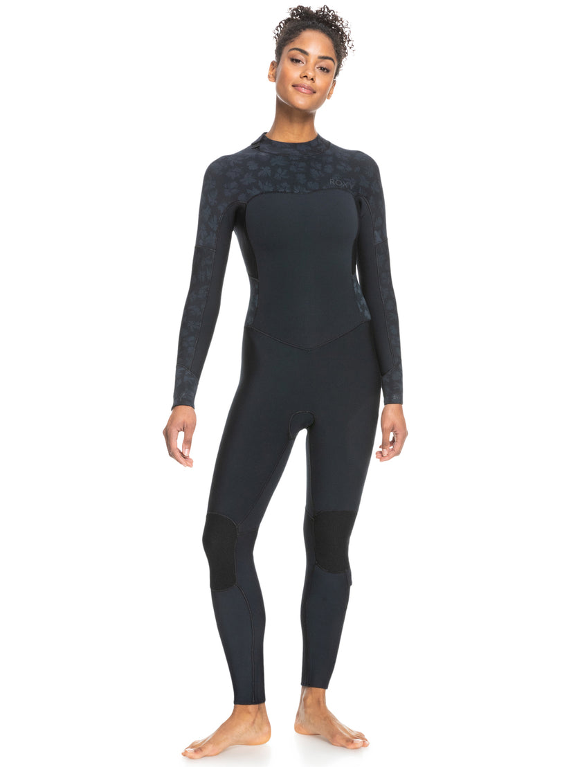 Women Roxy® 3/2mm Swell Series Back Zip Wetsuit Black | RHUX-91670