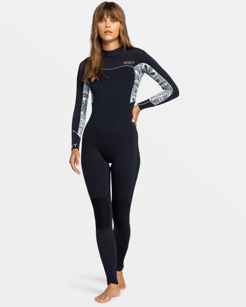 Women Roxy® 3/2mm Swell Series Back Zip Wetsuit Black | VWRX-76834