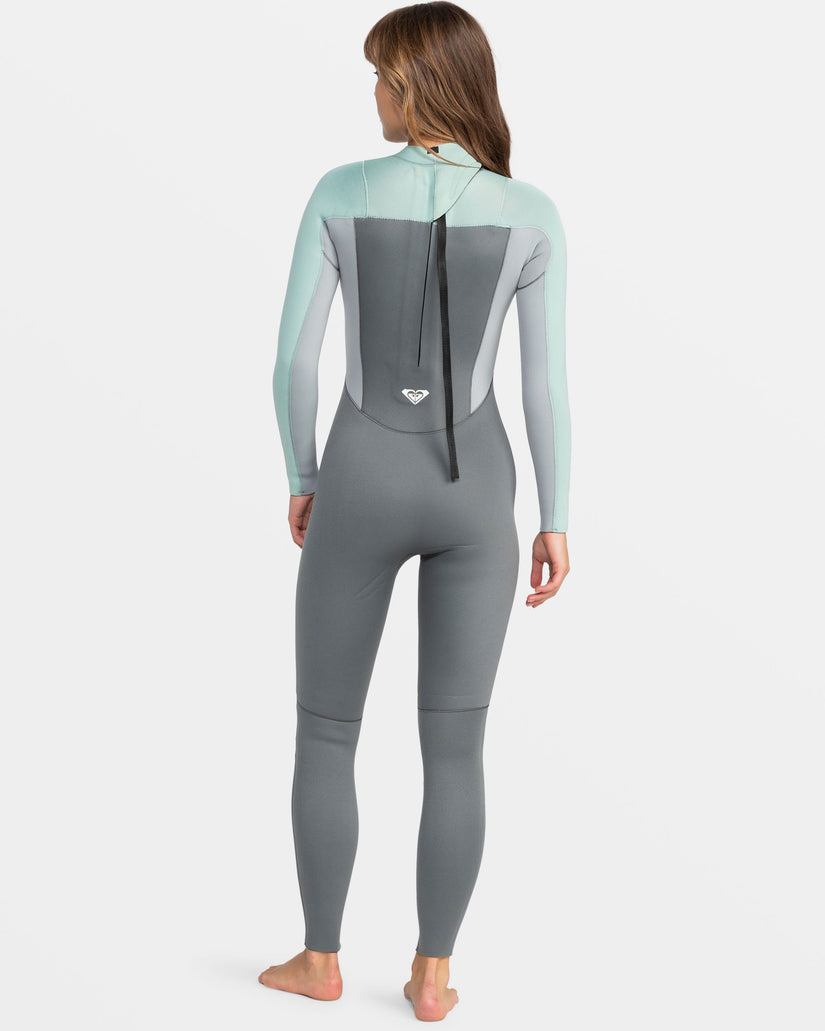 Women Roxy® 4/3mm Prologue Back Zip GBS Wetsuit Green | RGMH-14703