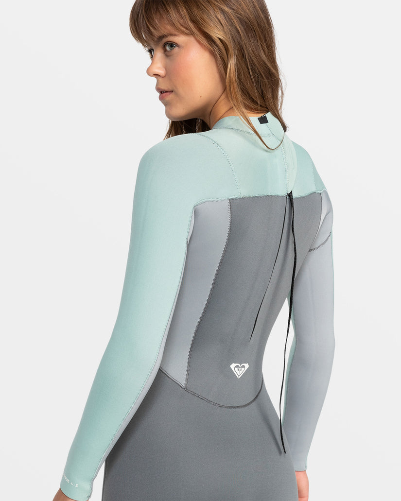 Women Roxy® 4/3mm Prologue Back Zip GBS Wetsuit Green | RGMH-14703