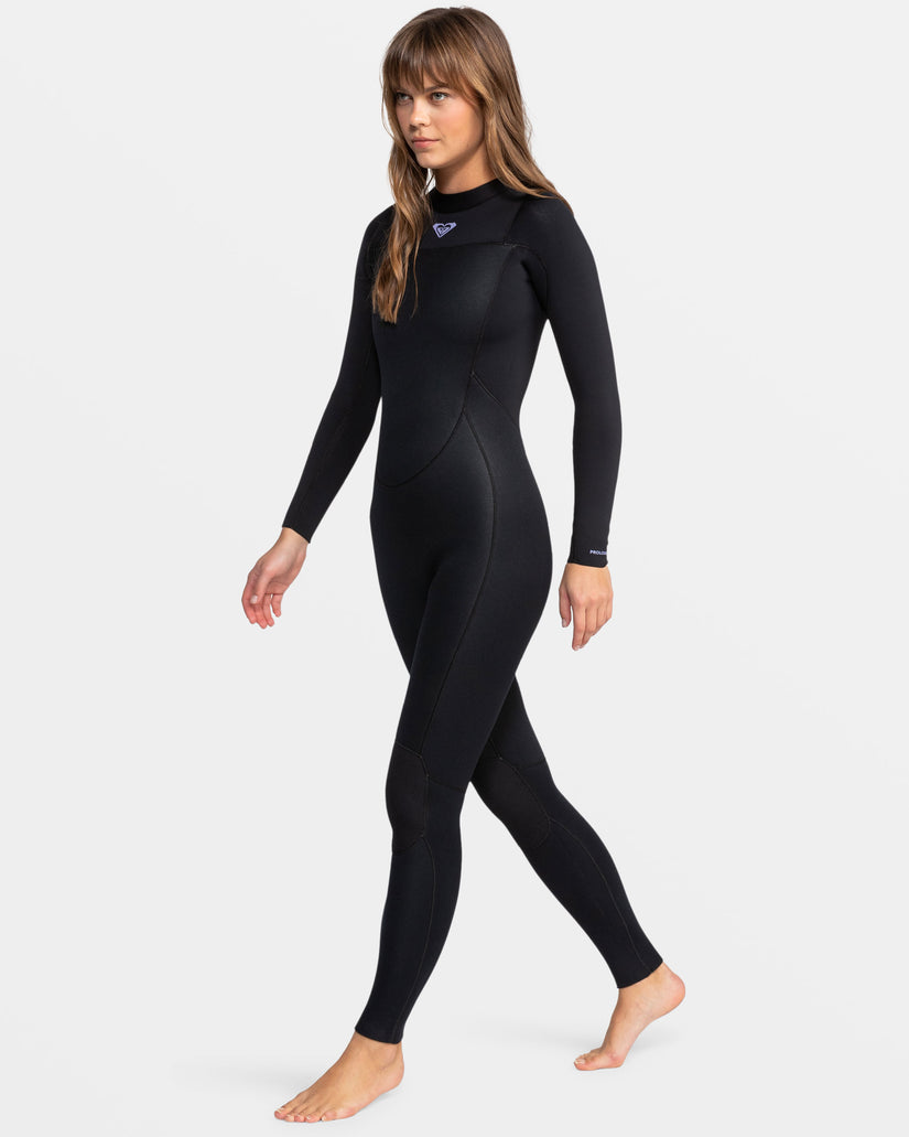 Women Roxy® 4/3mm Prologue Back Zip GBS Wetsuit Black | RYZF-14359