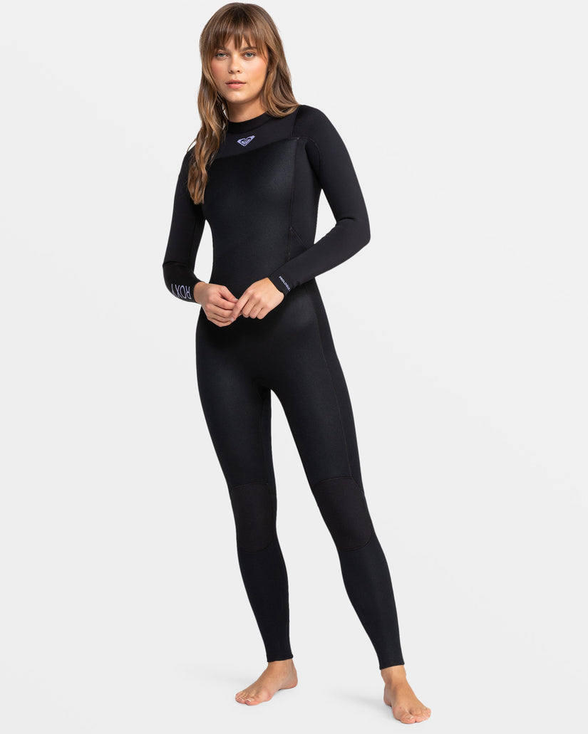 Women Roxy® 4/3mm Prologue Back Zip GBS Wetsuit Black | RYZF-14359