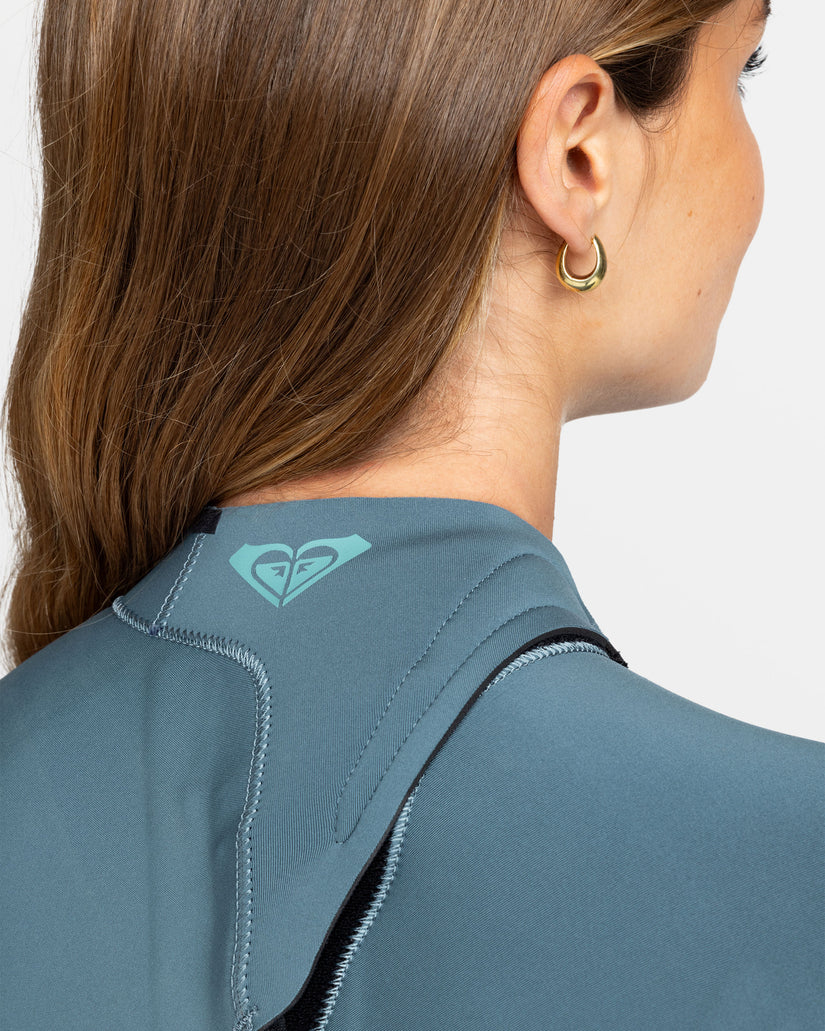 Women Roxy® 4/3mm Swell Series Back Zip Wetsuit Blue | PASD-41530
