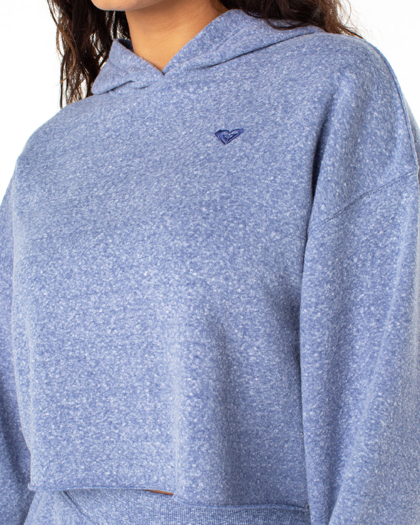 Women Roxy® Afternoon Hike Crop Hoodie Blue | MYQL-68173