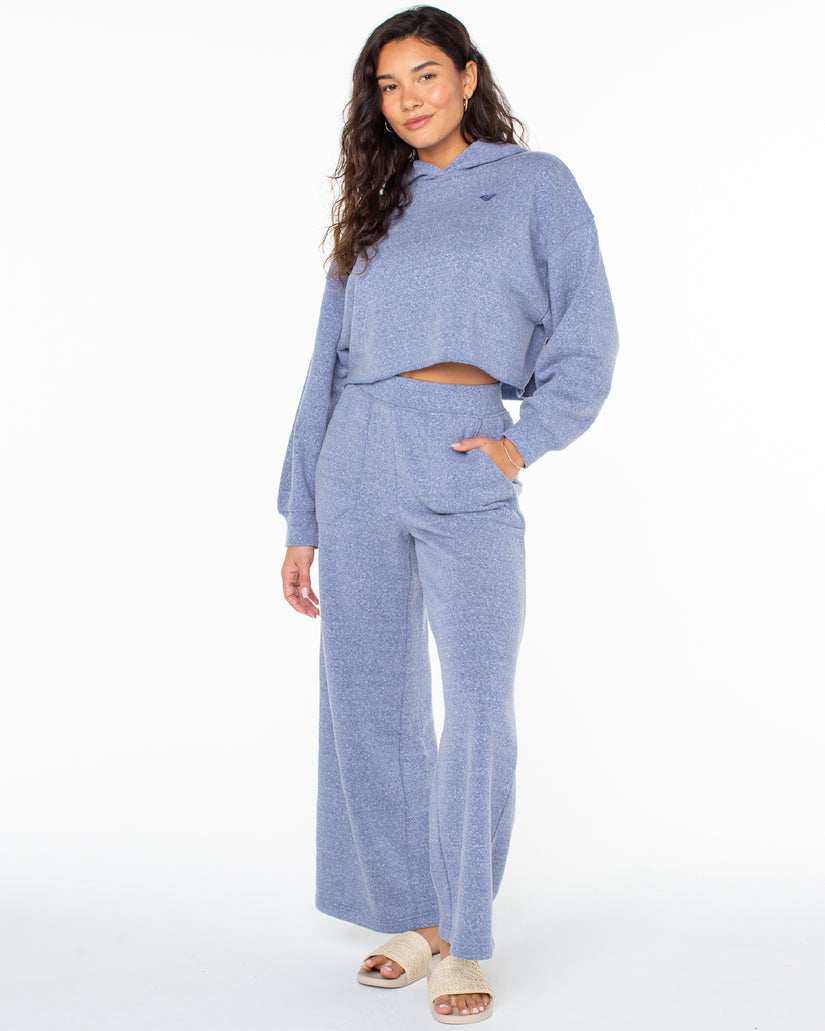 Women Roxy® Afternoon Hike Crop Hoodie Blue | MYQL-68173