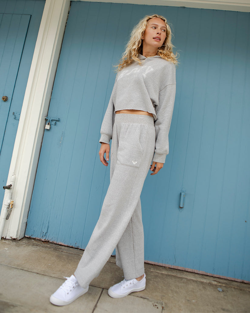 Women Roxy® Afternoon Hike Crop Hoodie Grey | KJXE-83502