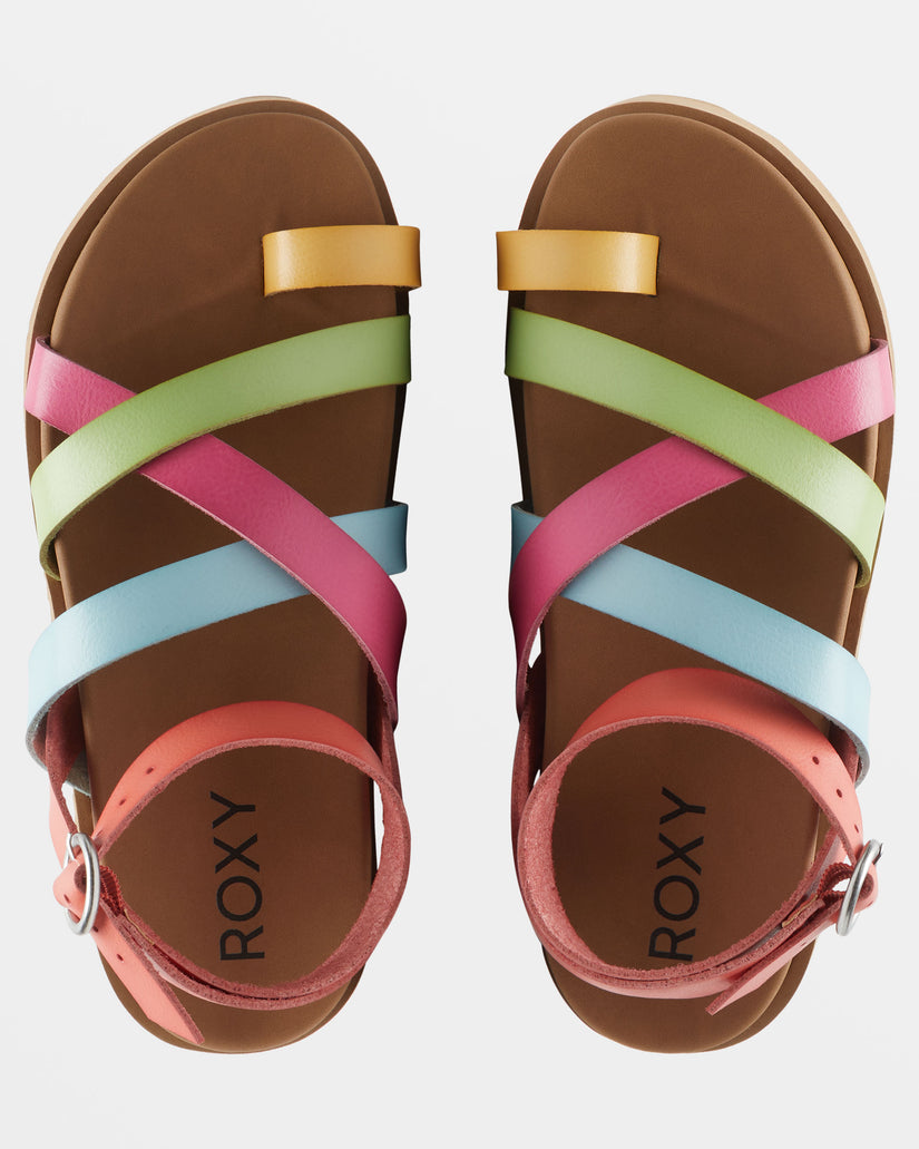 Women Roxy® Ahri Hawaii Sandals Multicolor | HTYK-30416