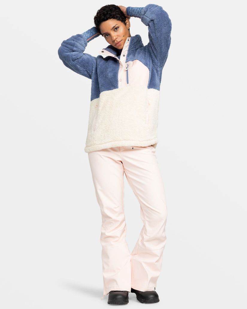 Women Roxy® Alabama Mock Neck Sweatshirt Navy / White | BSED-48076