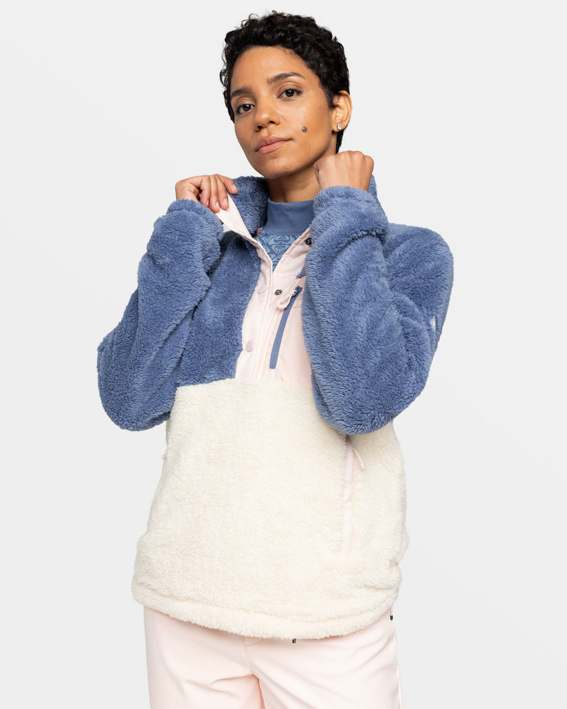 Women Roxy® Alabama Mock Neck Sweatshirt Navy / White | BSED-48076