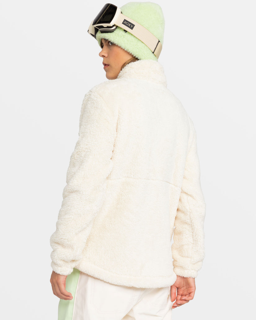 Women Roxy® Alabama Mock Neck Sweatshirt White | DBPO-23154