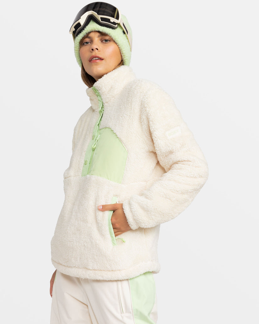 Women Roxy® Alabama Mock Neck Sweatshirt White | DBPO-23154